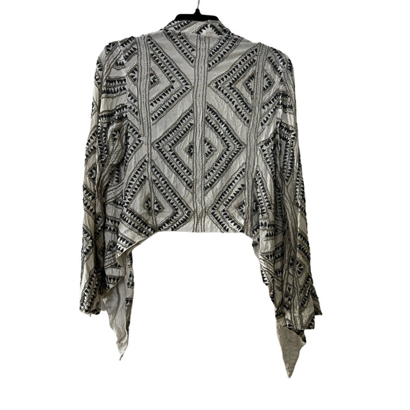 CLEOBELLA Beaded Waterfall Open Front Jacket size small - Picture 10 of 10